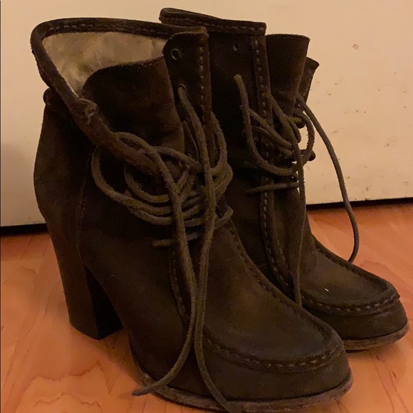 Frye Shoes Brown Suede Fryes Ankle Boots Poshmark